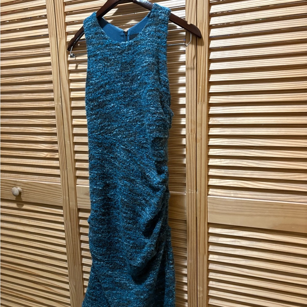 Cult25 Elegant Blue Sleeveless Dress